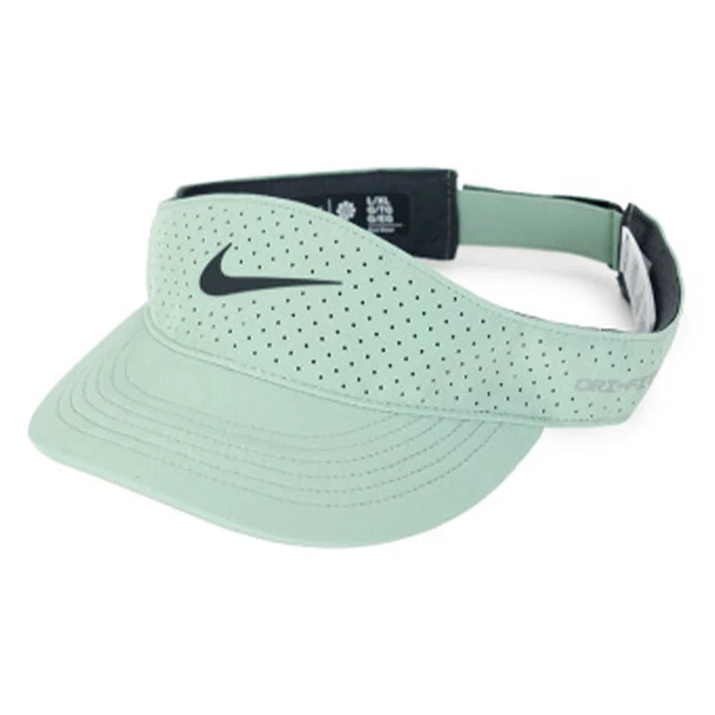 Nike Unisex Quick-Dry Tennis Sun Visor Cap Couple Style Soft Gray Green/Charcoal Black/Black Fb6443-006