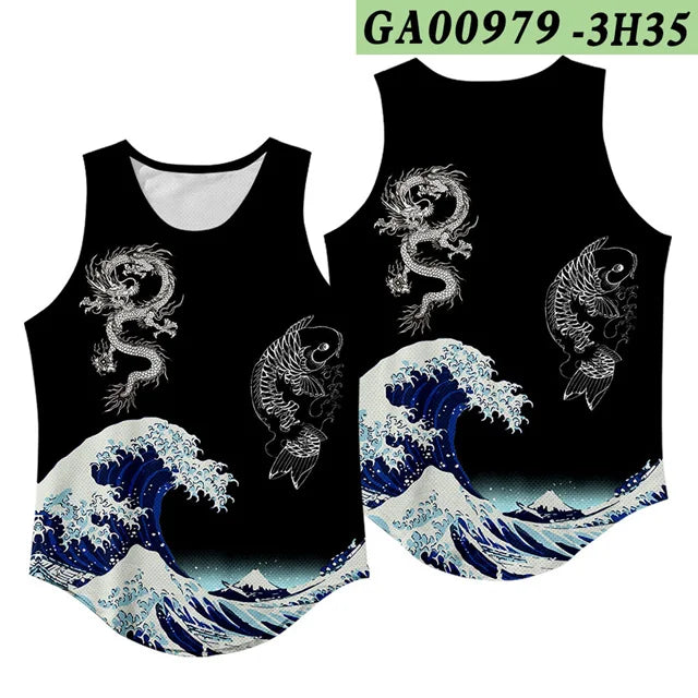 Anime Peak Costume Basketball Jersey Cosplay Uniform Vest Singlet Shirt Sleeveless Set Tank Tops