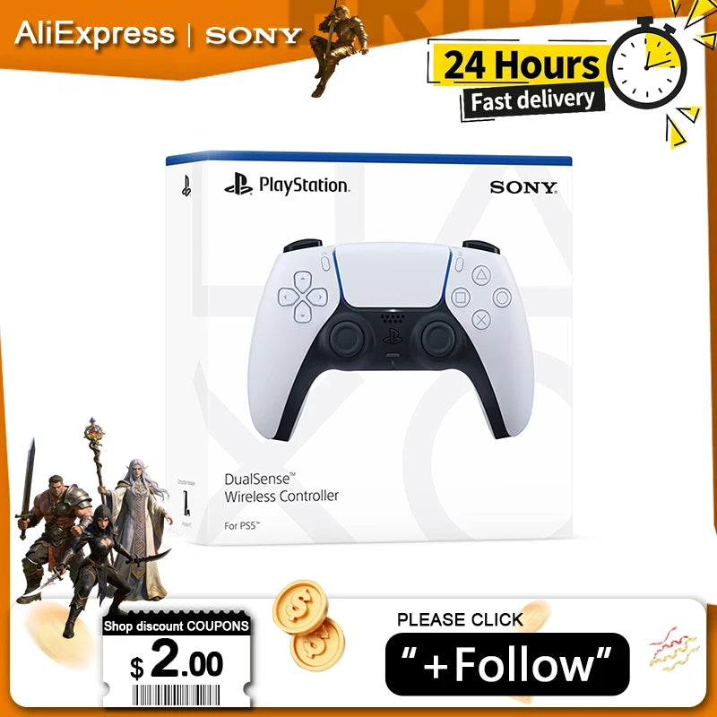 Sony PS5 Controller - Original DualSense Wireless Game Console Accessory for PlayStation 5