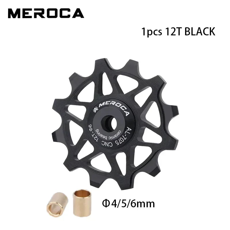 12 14T Road Bike Ceramic Bearing Pulley 8V 9V 10V 11v Rear Derailleur Guide Wheel for Sram Shimano Mountain Bike Derailleur