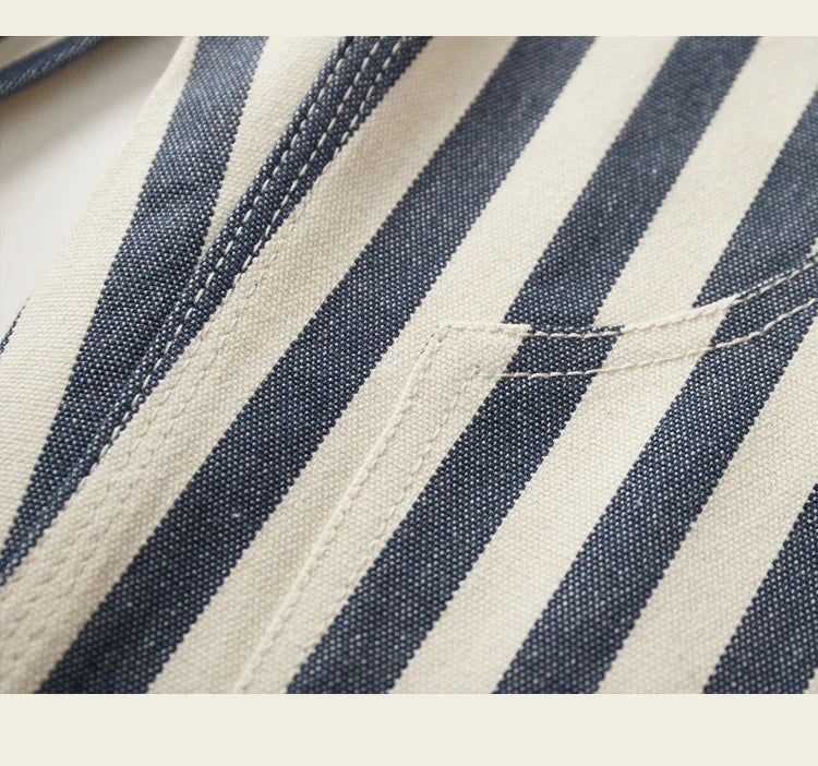 14oz Dense Thicken Heavyweight Striped Pants for Men Good Quality Winter Fall America Style Loose Casual Vintage Worker Trouser