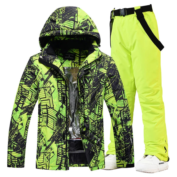 -30, Men and Women Snow Wear, Snowboarding Suit, Skiing Brand Jacket, Ski Jacket and Pant Sets, Snowboarding Clothing, Winter