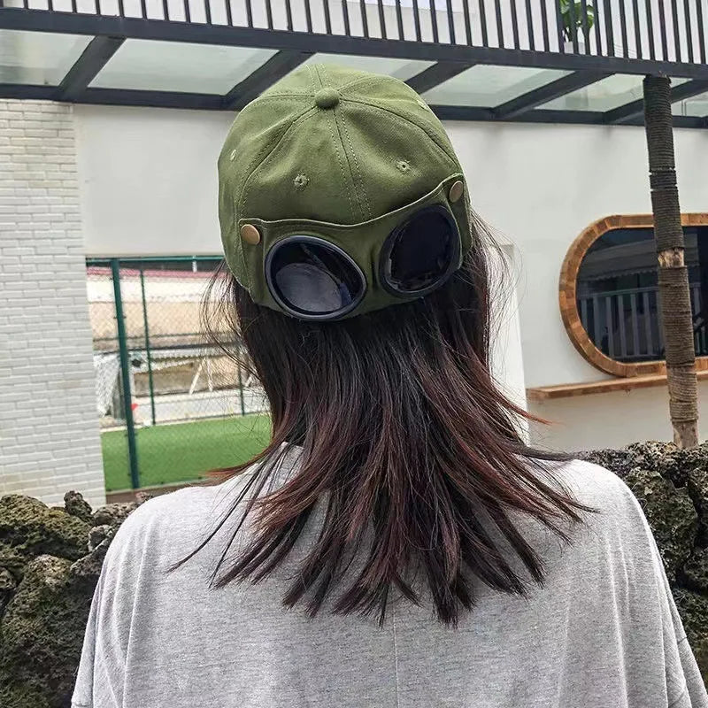 Aviator Hat Korean Adult/Child Version Personality Glasses Cap Sunglasses Sunshade Spring Summer Versatile Tide Baseball Cap