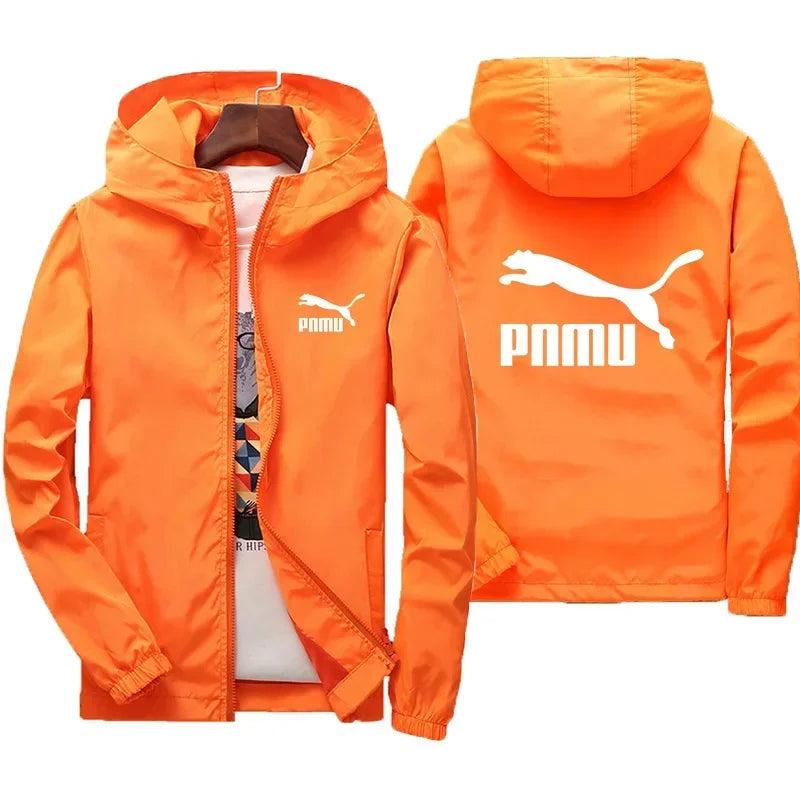 2026 New Men's Spring Autumn Windproof Sunscreen Coat Hooded Long Sleeve Thin Jacket Outdoor Fashion Trend Daily Outerwear