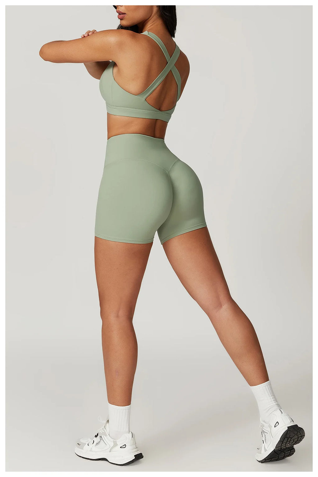 Women's Tracksuit 2PCS Fitness Suit Yoga Sets Sportswear Workout Sports Bra High Waist Leggings Gym Clothing Push Up Sports Suit