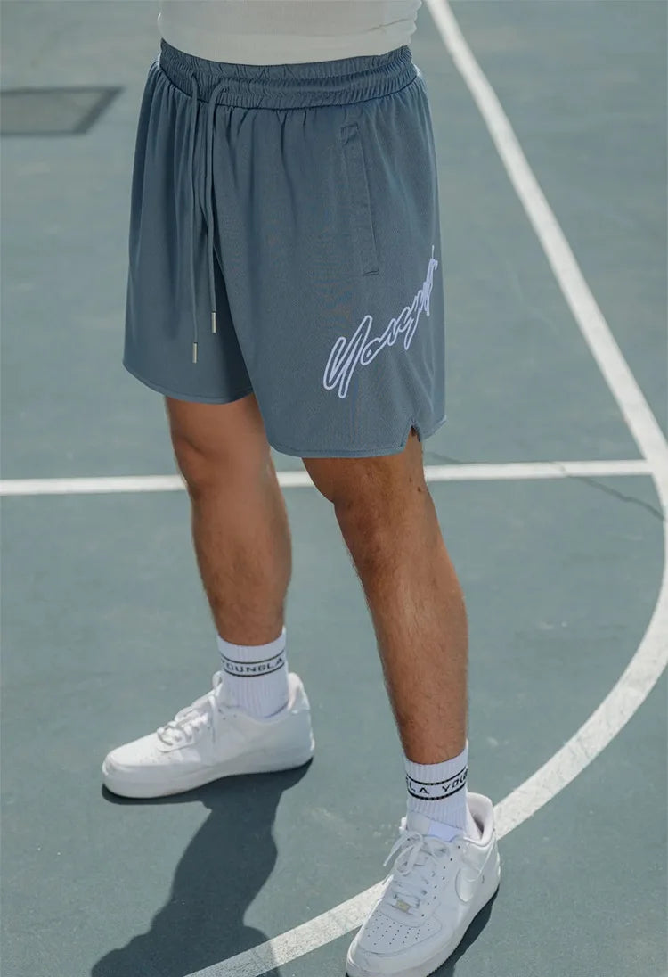 Trend Men's Mesh Beach Swim Casual Shorts Man Quick Dry Loose Basketball Jogger Short Pants Gym Fitness Sport Running Sweatpants
