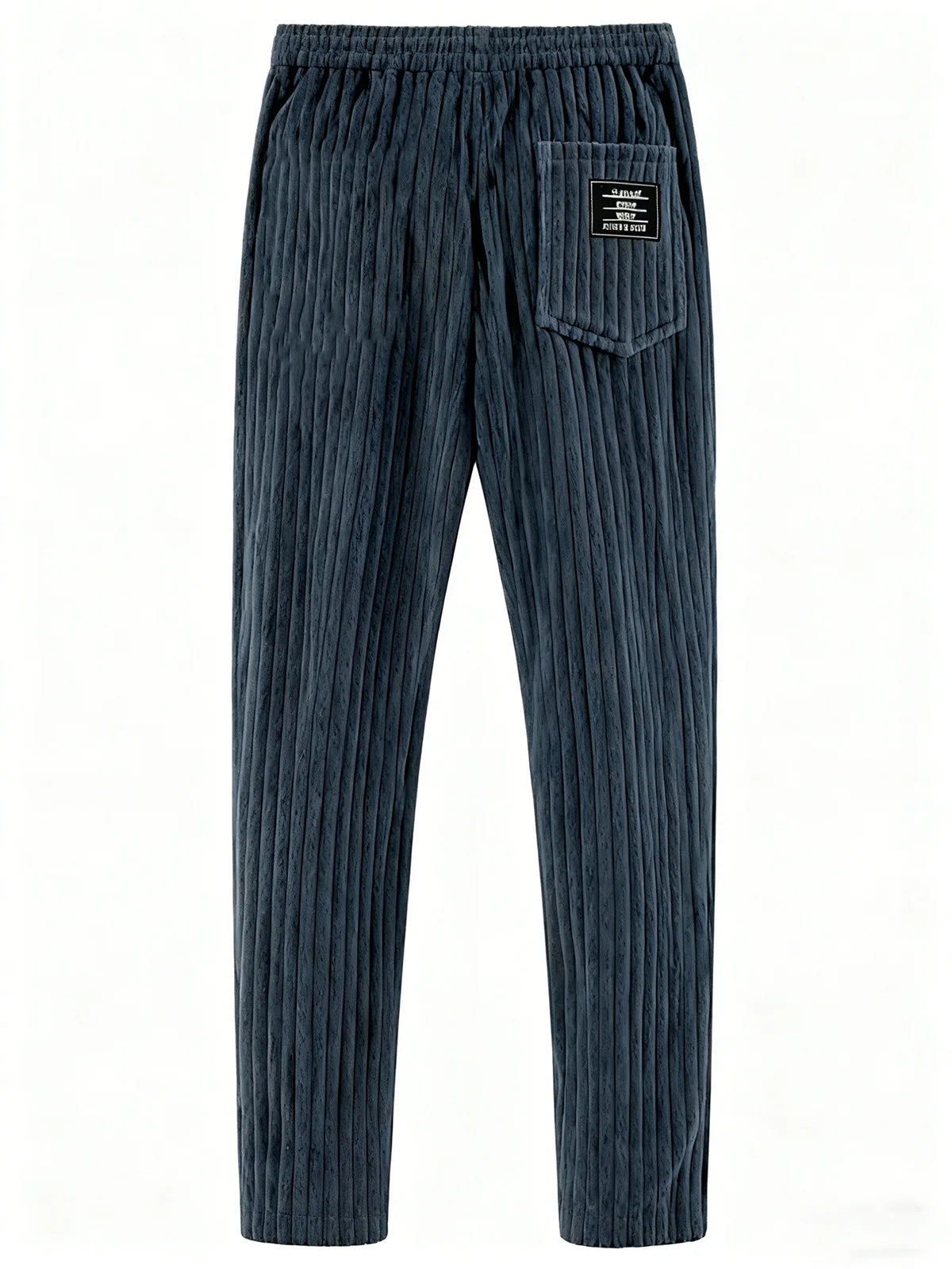 Retro Vertical Striped Men's Pants Corduroy Casual Pocket Trousers Loose Baggy Pants Straight Sweatpants Outdoor Streetwear