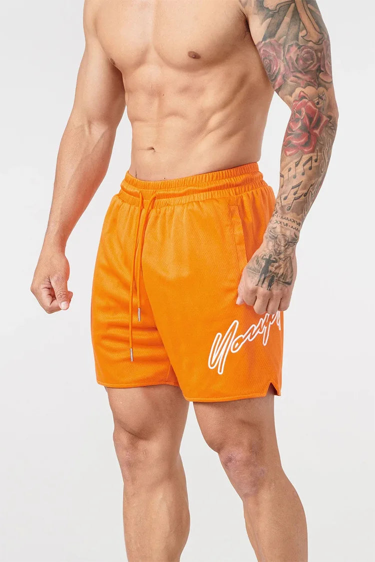 Trend Men's Mesh Beach Swim Casual Shorts Man Quick Dry Loose Basketball Jogger Short Pants Gym Fitness Sport Running Sweatpants