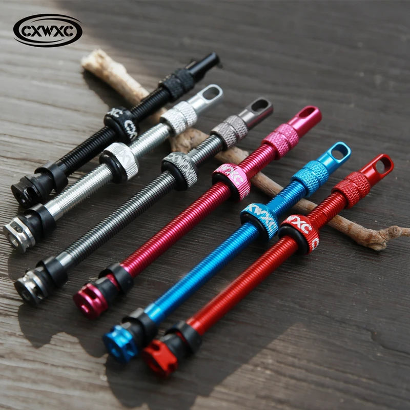 CXWXC 1Pair Bicycle Presta Valve 45/65/85mm Aluminum Alloy Valve For Tubeless Road/MTB/Gravel Bike Rim Valve Accessories
