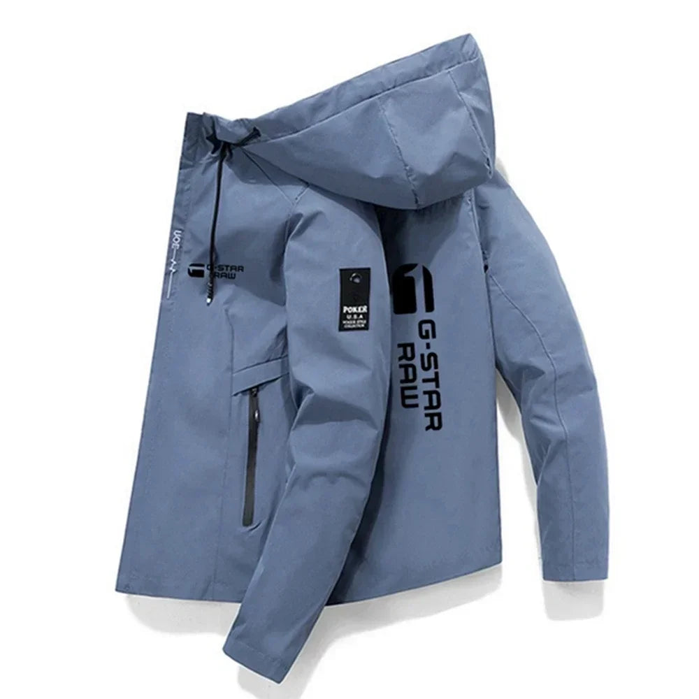 New men's printed outdoor sports jackets for the autumn and winter of 2026. Men's windproof fashionable casual jackets. Men's ja