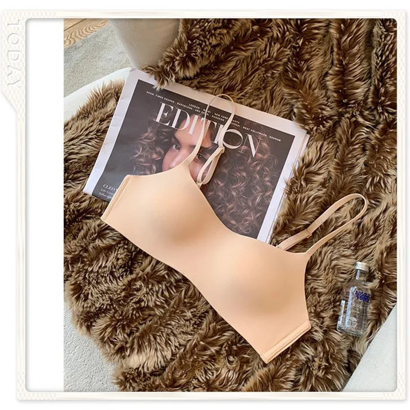 Seamless Bras For Women Small Chest Bralette 1/2 Cup Non-Wire Push-Up Bra Fixed Pad Soft Underwear Sexy Lingerie Intimates S-XL