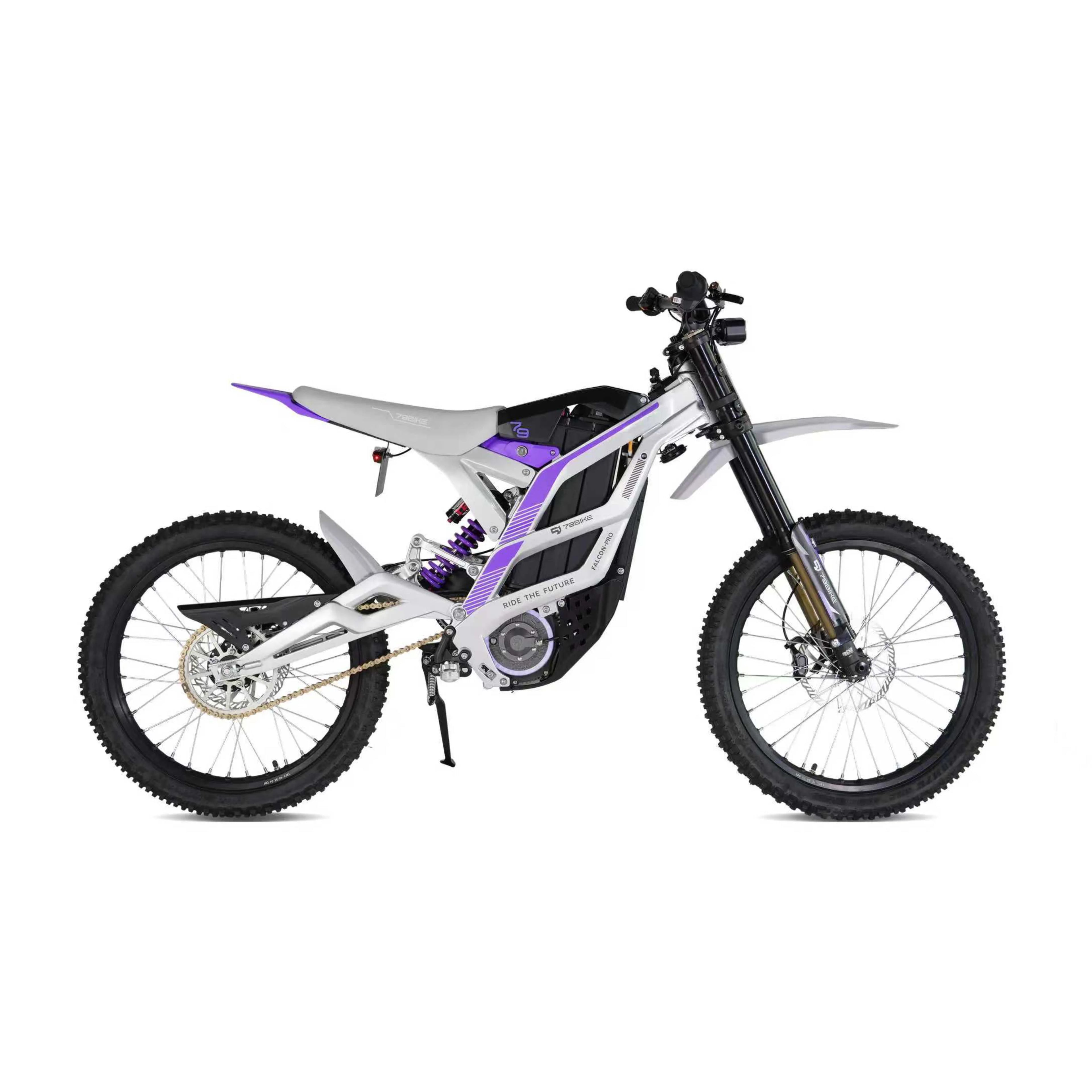 TcFalcon Pro electric bicycle 72V brushless central motor, aluminum alloy, single speed, lithium battery, hydraulic disc brake 1