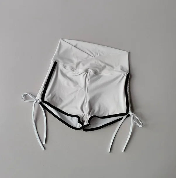 High-Waisted Yoga Shorts for Women Tummy-Tightening Butt-Lifting Quick-Drying Gym Sports Running Training Pilates Hot Pants