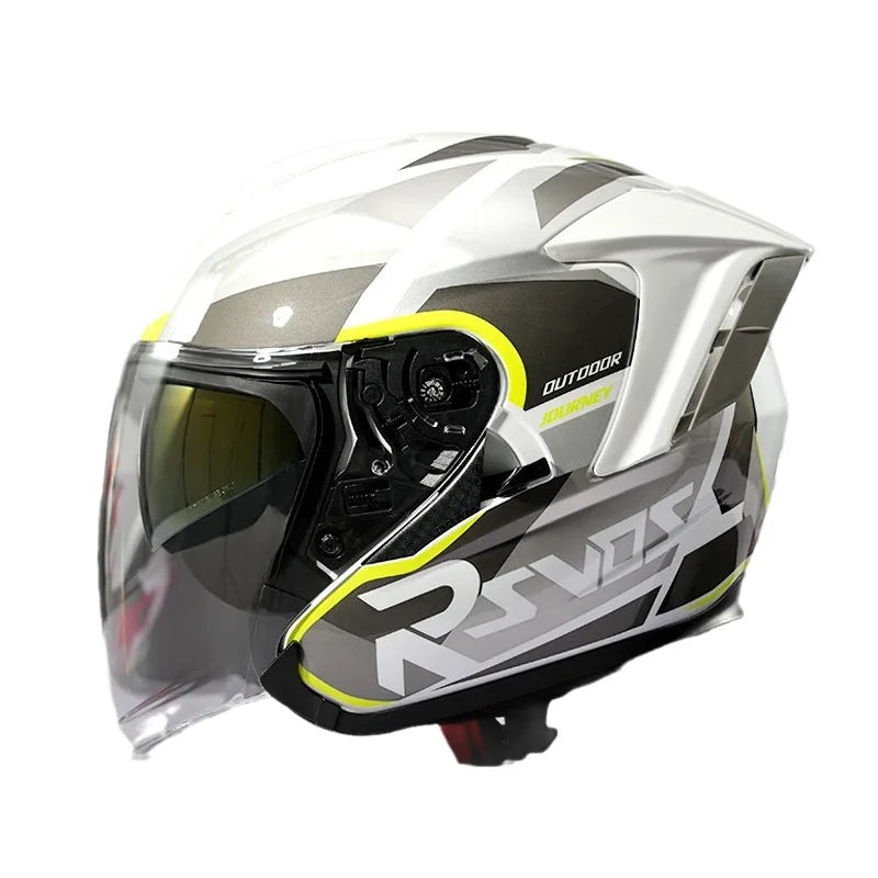 Lightweight Ventilated 3/4 Open Face Helmet DOT ECE Approves Motorbike Scooter Scooter Half Helmet Open Face Casco Moto