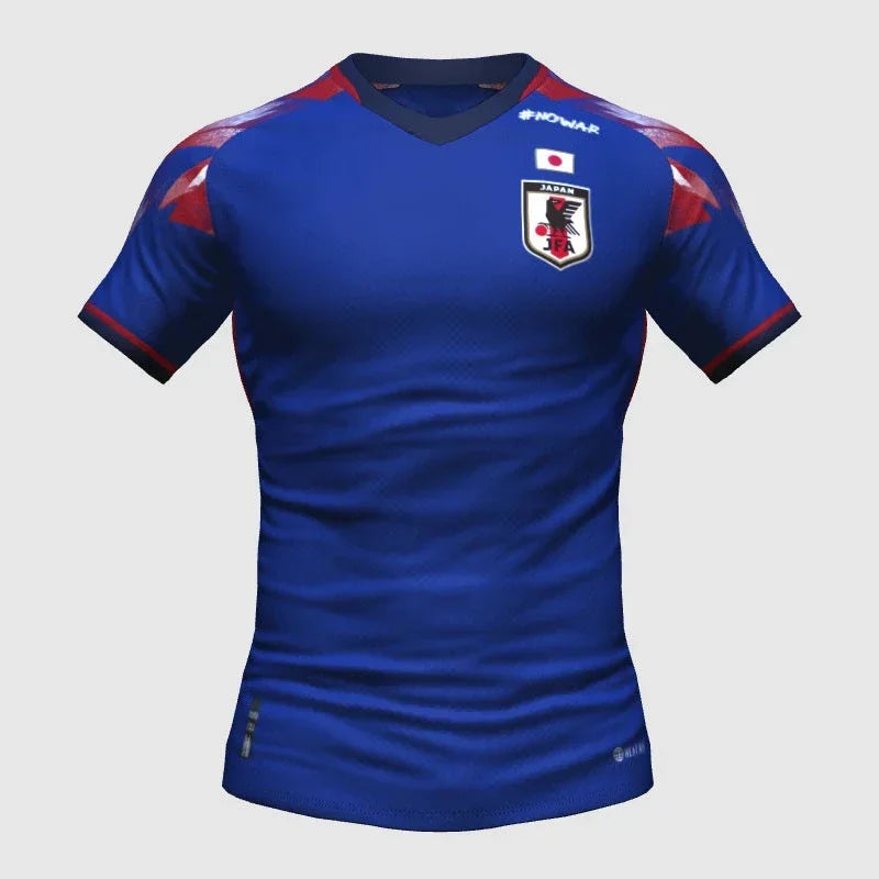 3D printed special edition concept men's sports quick-drying and breathable football T-shirt for Japanese football fans.