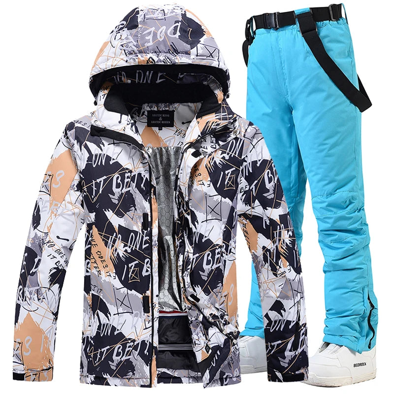 -30, Men and Women Snow Wear, Snowboarding Suit, Skiing Brand Jacket, Ski Jacket and Pant Sets, Snowboarding Clothing, Winter