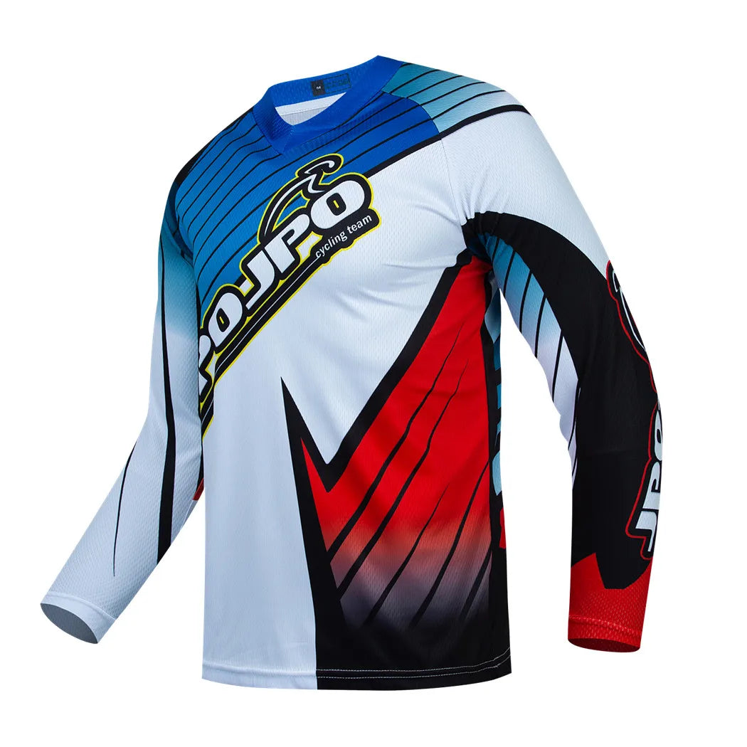 Black Dirt Bike Jersey Kids Motocross Jersey Youth Off Road Motorcycle Shirt Boys DH BMX mtb Jersey Long Sleeve Cycling Jersey