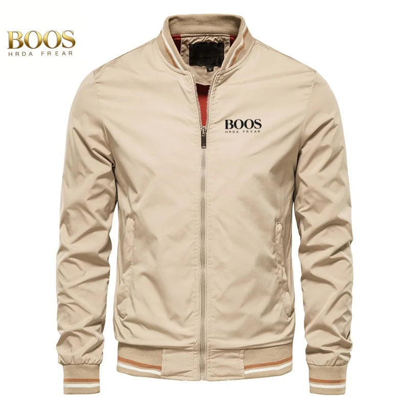 2026 high-quality crossover jacket, fashionable men's spring and autumn new European and American casual fashion jacket, top