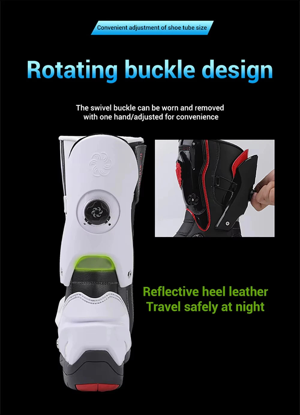 Motorcycle Boots Men Anti-slip Motorcyclist Shoes Adventure Touring Motocross MTB Dirt Bike Boots Motorcycle Accessories