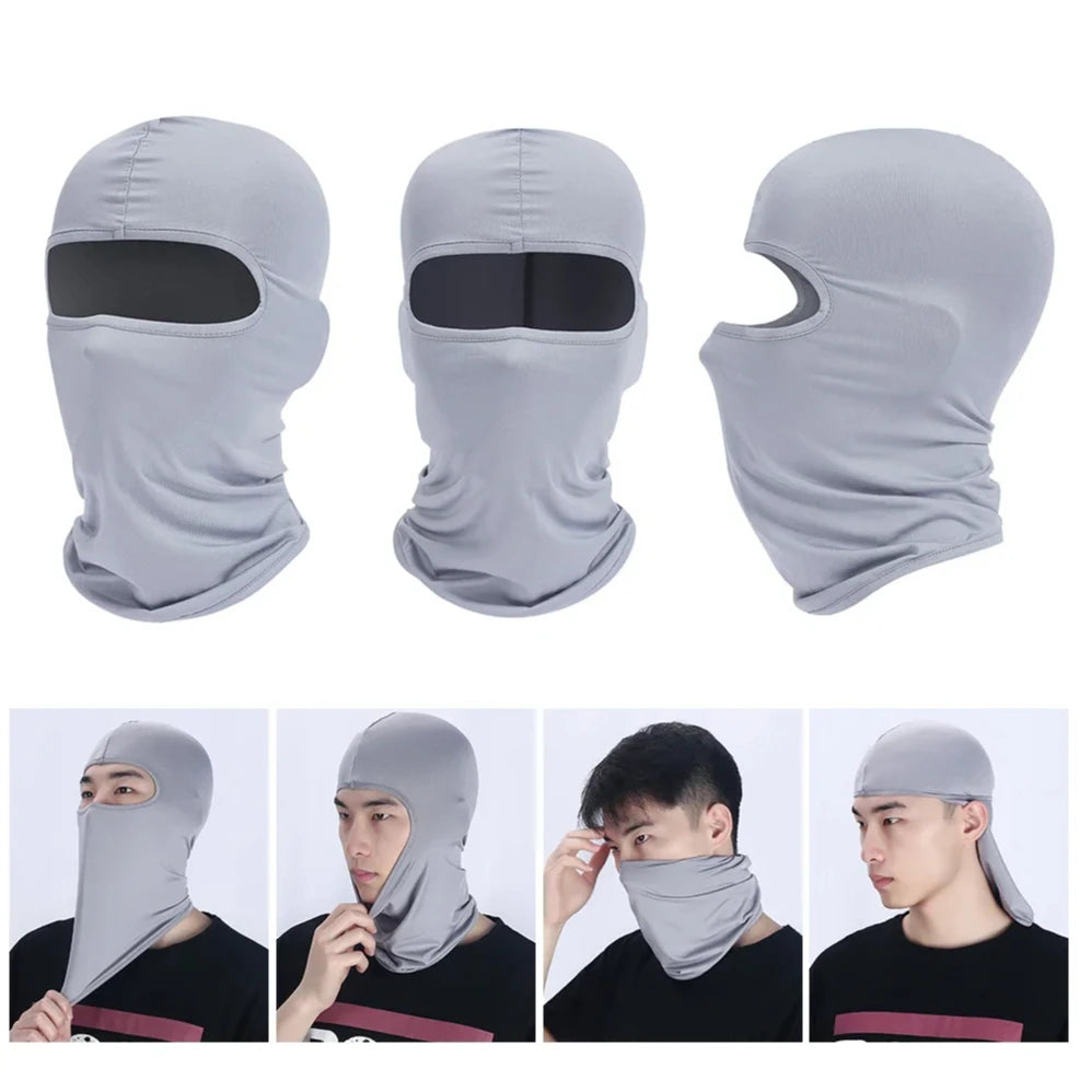 Balaclava Full Face Mask Hiking Cycling Camping Hunting Airsoft Cap Bike Head Cover Summer Men Women Ski Mask Hiking Scarves
