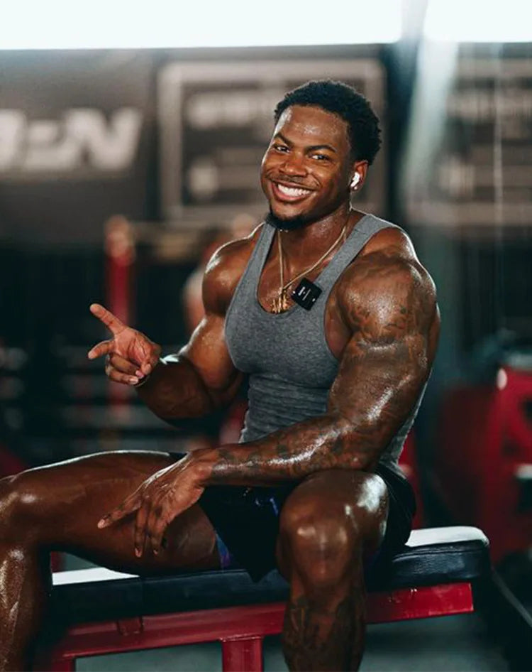 Summer Men's Sports Clothing Casual Vest Fashion Round Neck Quick Dry Tank Top Male Outdoor Gym Fitness Sleeveless Base Shirt