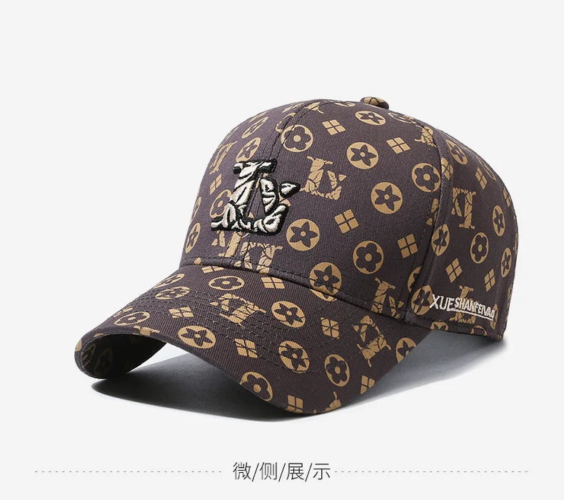 Hat Baseball Cap Embroidery Letter Baseball Cap Fashion Couple Shade Sunscreen Versatile