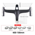 THE ONE ULTRA aero carbon Integrated hamdlebar Hidden Trace Road Bicycle Handlebar 380/400/420 28.6mm Racing  Bike