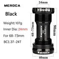 BB68 Bottom Bracket Bicycle BB 68mm 73mm Bottom Bracket Bsa 24mm Bottom Bracket 68 for Mtb Mountain Bike