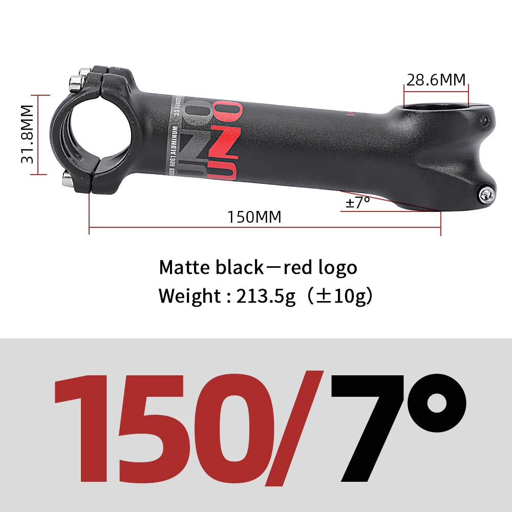 UNO Long Road Bike Stem 140/150mm Mtb Handlebar Stem 7/17 Mtb Bike Table 31.8mm Takeaway Down Stem Bicycle Bridge Mount