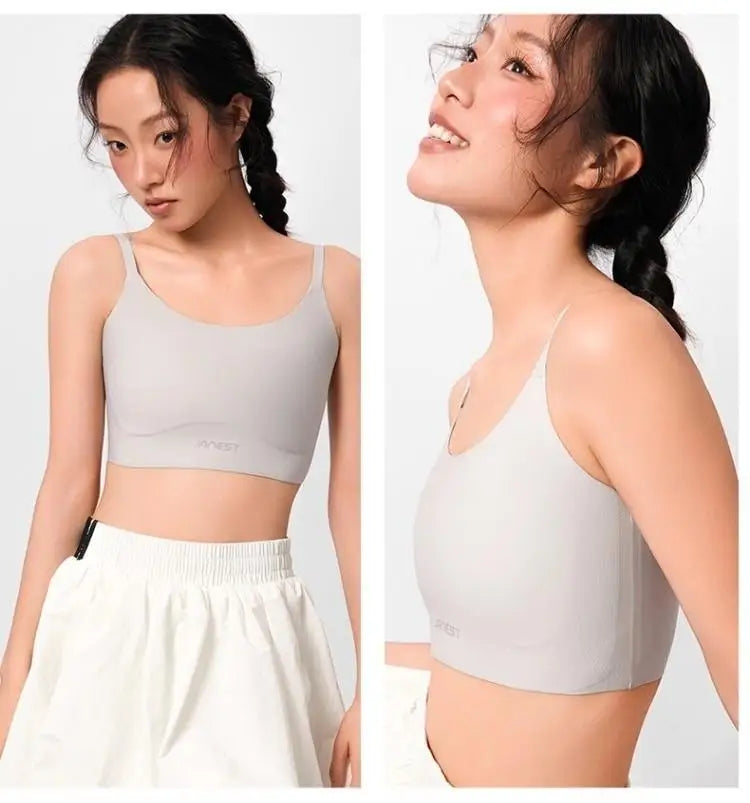 Women's Seamless Invisible Bra – Non Sheer Fabric, Bust Minimizer Style, Smooth Under Clothing