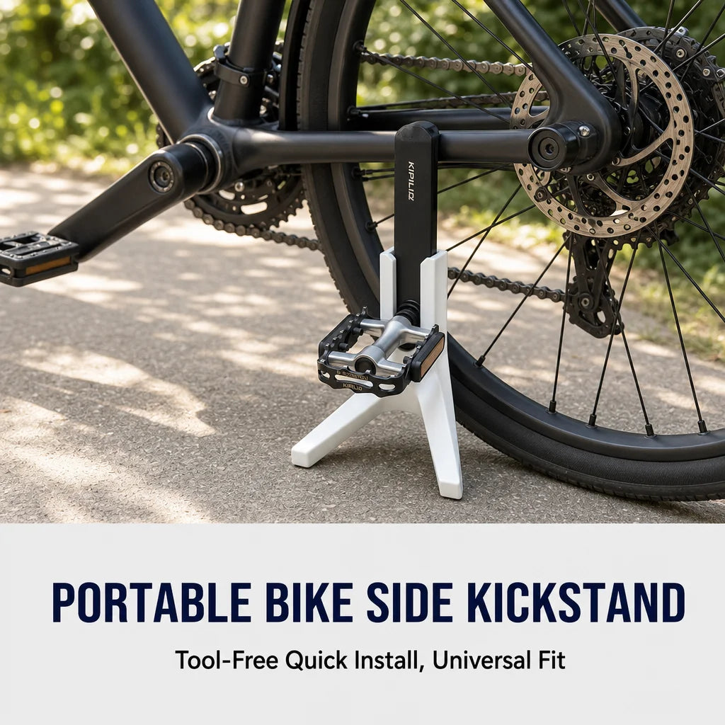 Portable Bike Side Kickstand for Mountain Road Bikes Heavy Duty Anti Slip Quick Install