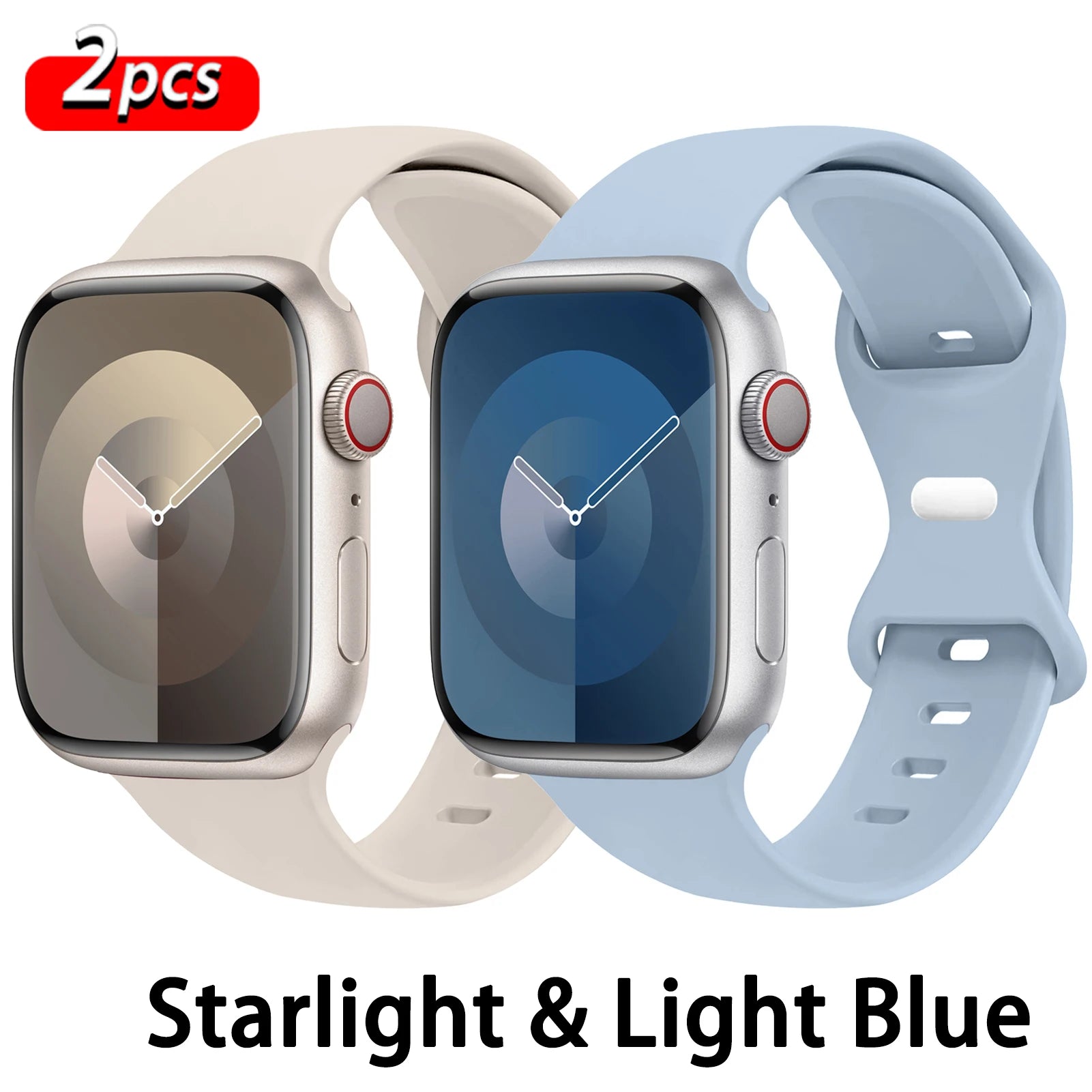 Silicone Strap For Apple Watch Band 44mm 45mm 41mm 40mm 49mm 42mm 38mm 46MM Sport Bracelet iWatch Series Ultra 2 SE 10 9 8 7 6 5