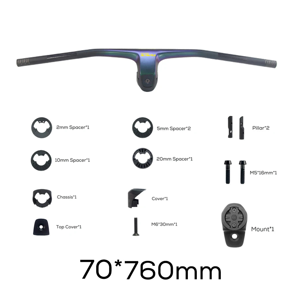 RACE -20 Degrees MTB Handlebar Chameleon Color   FRASER IC SL WC For Sparks Frame Full Carbon Fibre Integrated Cockpit