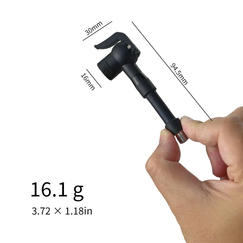 Universal Bicycle Air Nozzle with Presta Schrader & Clik Valves Portable Bike Tire Pump Connector Adapter Inflatable Air Chuck