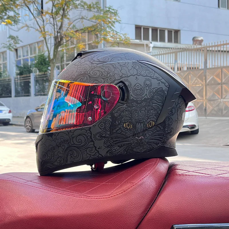 Motorcycle full Face Helmets for Men and Women Moto Racing helmet Adult safety helmet DOT certification