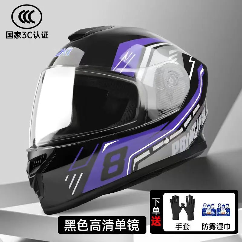 Universal Motorcycle Helmets Full-Face Helmets for Men and Women Electric Scooter Safety Helmets Casco De Moto