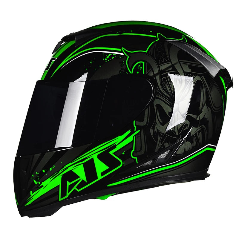 AIS helmet men and women electric motorcycle hard hat full helmet four-season summer knight head