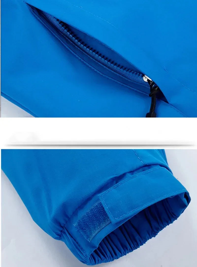Men's hooded waterproof jacket, camping, outdoor, mountain climbing, windproof, lightweight, long-sleeved outdoor jacket. Suitab