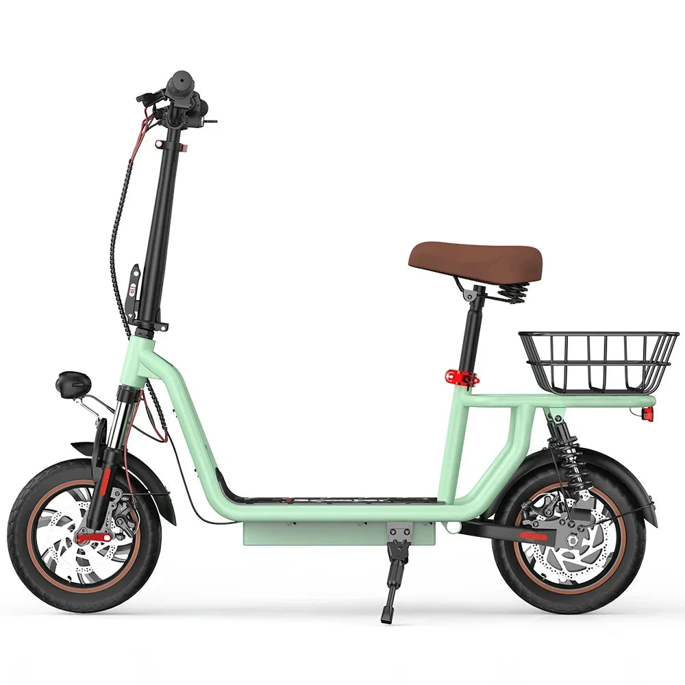 ISCOOTER I12 Adult Electric Scooter 500W Motor E- Scooter 36V7.5AH Battery Electric Scooter 12 Inch Road Tire Electric Scooter