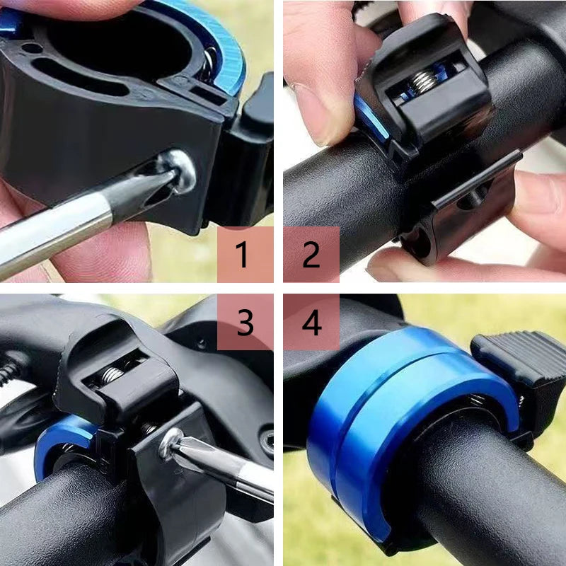 Bicycle Bell Alloy Loud Bike Bell Invisible Universal Handlebar Ring Bike Horn MTB Road Cycling Safety Accessories