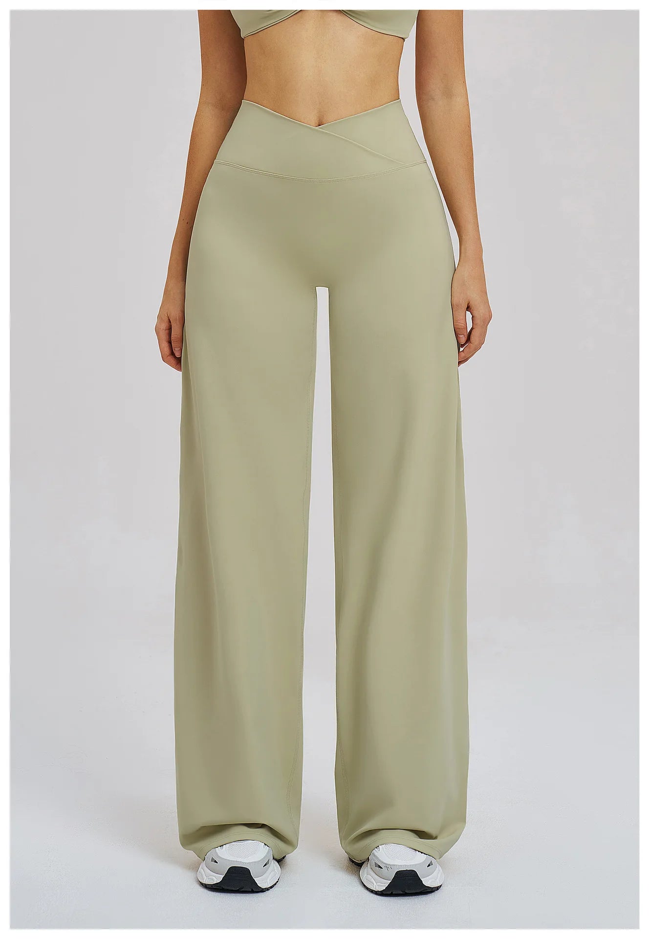 Yoga Flared Pants Women Sexy High Waist Wide Leg Pants Gym Fitness Bell Bottom Trousers Sports Flared Pants Latin Dance Trousers