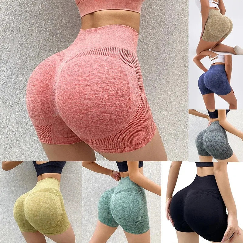 Women High Waist Push Up Shorts for Yoga Cycling Jogging Fitness Sports Gym Workout Activewear Leggings Athletic Clothing