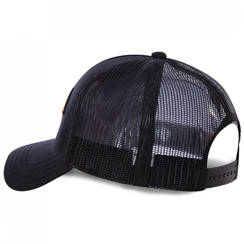 Fashion VON Baseball Cap DUTCH Mesh Embroidery Truck Driver's Hat
