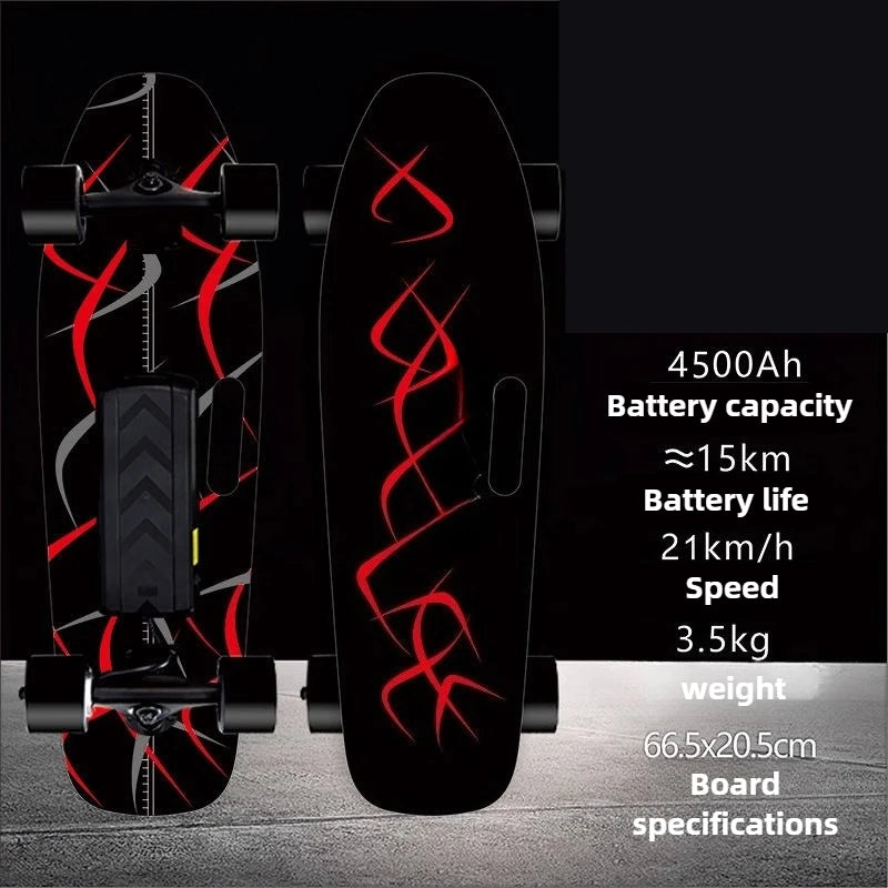 4 Wheel Electric Scooter Single Drive, 15km Range 150KG Load & 30° Climb, 22km/h Speed 90min Charge for Adults Teens Commuters