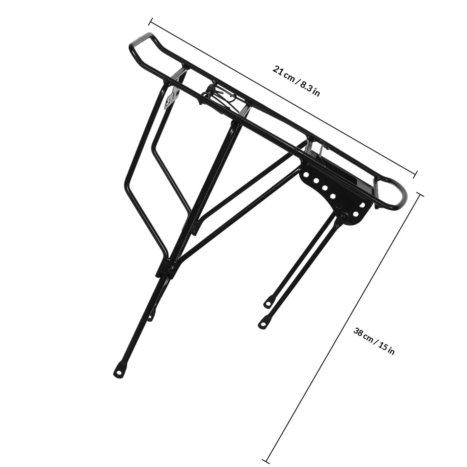 Heavy-Duty Solid Rear Bike Rack for Mountain Bikes Upgraded Thickened Design Carries Passengers Cargo Daily Commute Adventure