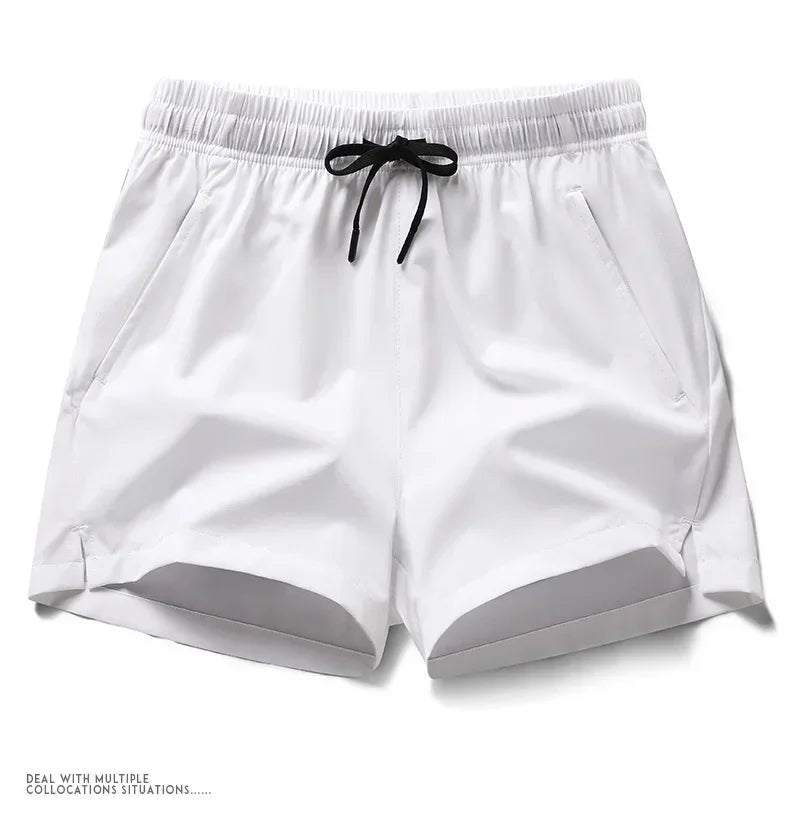 Gym Shorts Mens Sports Sweatpants Pockets Gym Casual Shorts Basic Lightweight Pants Running Jogging Beach Shorts Men Swimwear