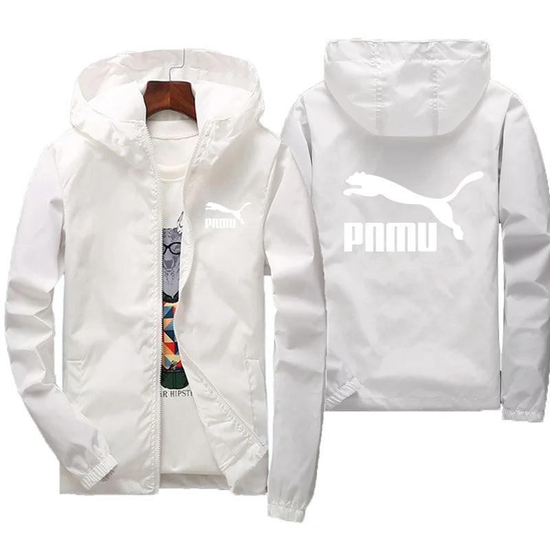 2026 New Men's Spring Autumn Windproof Sunscreen Coat Hooded Long Sleeve Thin Jacket Outdoor Fashion Trend Daily Outerwear