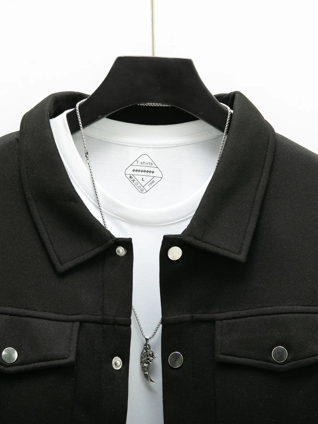 2025 new men's casual spring and autumn solid color single-breasted jacket pocket long-sleeved coat
