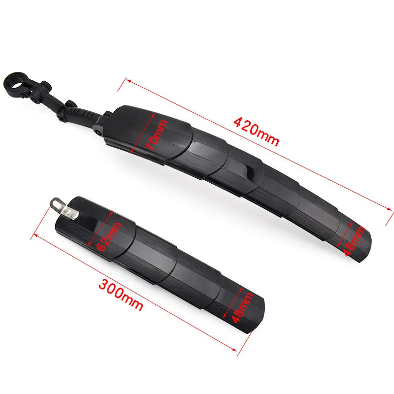 Mountain bike mudguards road bike bicycle mud removal telescopic mudguards folding bike dead rain guards Folding Bicycle Fenders