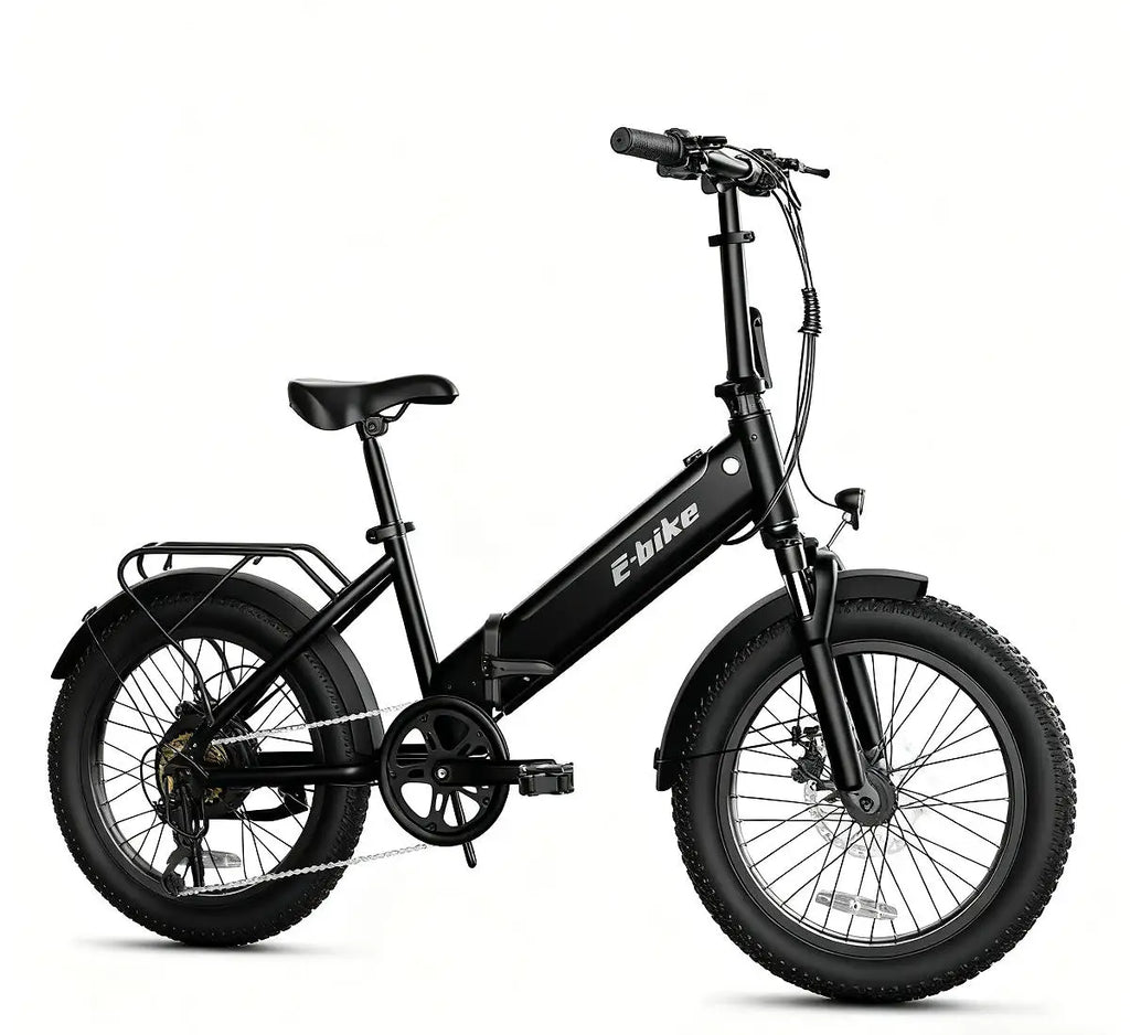 EU Stock F00B 20" Foldable Fat Tire Electric Bike: 36V 630W Rear Hub Motor Ebike